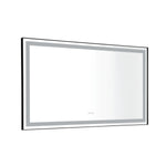 ZUN 60in. W x 48 in. H Metal Framed Bathroom for Wall, X Inch Rectangle, Bathroom Vanity W1272114898