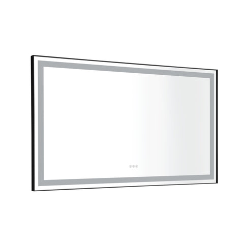 ZUN 60*36 LED Lighted Bathroom Wall Mounted Mirror with High Lumen+Anti-Fog Separately Control W1272104144