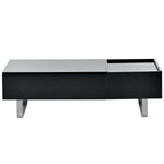 ZUN ON-TREND Multi-functional Coffee Table with Lifted Tabletop, Contemporary Cocktail Table with Metal WF299854AAB