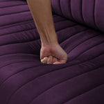 ZUN Purple Velvet Ottoman for Modular Sectional Living Room Sofa or Chair W71462438