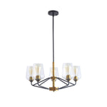 ZUN Modern American hanging chandelier -5 bulbs -E26 lamp holder W116978785
