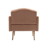ZUN COOLMORE Accent Chair ,leisure single sofa with Rose Golden feet W39537935