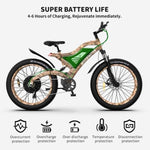 ZUN AOSTIRMOTOR S18-1500W 26" 1500W Electric Bike Fat Tire 48V 15AH Removable Lithium Battery Mountain