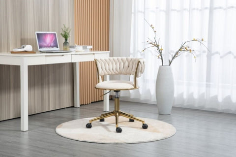 ZUN COOLMORE Home Office Desk Chair, Vanity Chair, Modern Adjustable Home Computer Executive Chair W153983585