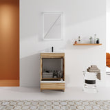 ZUN 24" Freestanding Bathroom Vanity With Doors and Drawer W99994441