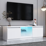ZUN TV Cabinet Wholesale, White TV Stand with Lights, Modern LED TV Cabinet with Storage Drawers, Living W33115868