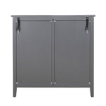 ZUN 2 door cabinet with semicircular elements,natural rattan weaving,suitable for multiple scenes such W688105111