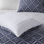 ZUN Ombre Printed Clipped Jacquard Comforter Set B03595956