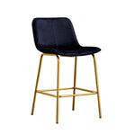 ZUN bar stool velvet Black color Set of 2 W1805111868
