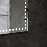 ZUN 36×28 Inch Led-Lit Bathroom Mirror, Wall Mounted Anti-Fog Memory Rectangular Vanity Mirror With W1820122118