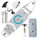 ZUN Inflatable Stand Up Paddle Board 11'x34"x6" With Accessories W144081498