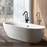 ZUN Freestanding Bathtub Faucet with Hand Shower W1533124987