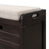 ZUN TREXM Storage Bench with Removable Basket and 2 Drawers, Fully Assembled Shoe Bench with Removable WF199578AAB