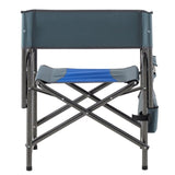 ZUN 1-piece Padded Folding Outdoor Chair with Storage Pockets,Lightweight Oversized Directors Chair for W24178768