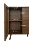 ZUN 2 door 4 drawer cabinet, Suitable for Bedroom, Living Room, Study W688127146