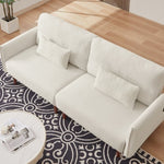 ZUN Convertible Futon Sofa Bed, Adjustable Couch Sleeper, Modern Couch Corduroy Fabric Comfy Sofa bed W1123P144868