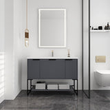 ZUN 48 Inch Freestanding Bathroom Vanity With Resin Basin,48x18 W99951397