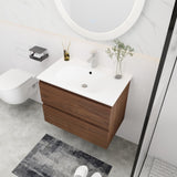 ZUN 30" Bathroom Vanity With Gel Basin Top, Soft Close Drawer W99981585