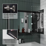 ZUN 34" W x 26" H Modern Wall Mounted LED Frontlit Bathroom Mirror Cabinet with US standard plug, W1865109006