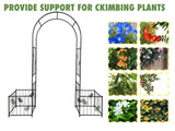 ZUN Metal Garden Arch Garden Arbor Trellis Climbing Plants Support Arch Outdoor Arch Wedding Arch Party W656127045