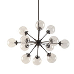 ZUN Paige 12-Light Chandelier with Oversized Globe Bulbs B03596546