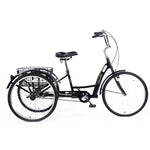 ZUN 26'' European Adults 3 Wheel W/Installation Tools with Low Step-Through, Large Basket, W1019123649