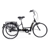 ZUN 26" European Adults 3 Wheel W/Installation Tools with Low Step-Through, Large Basket, W1511114562