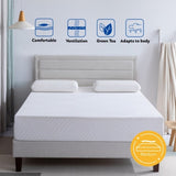 ZUN Memory Foam Queen Mattress, 10 inch Gel Memory Foam Mattress for a Cool Sleep, Bed in a Box, Green W125343226