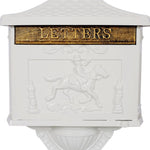 ZUN Cast Aluminum Mail Box,Postal Box , Mailbox Color White W46563687