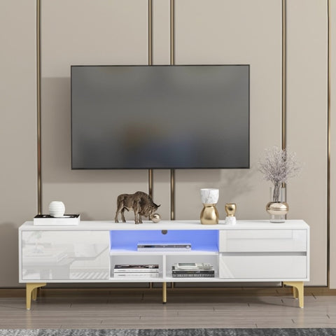 ZUN TV stand,TV Cabinet,entertainment center,TV console,media console,with LED remote control lights,UV W679126306