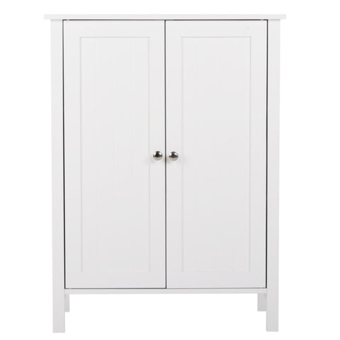 ZUN FCH Double Doors Bathroom Cabinet White 37641969