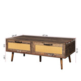 ZUN Lift Top Coffee Table, Modern Coffee Table with 2 Storage Drawers,Center Table with Lift Tabletop W33165397