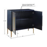 ZUN Accent Cabinet with 2 Mirror Doors B035118545