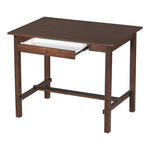 ZUN TOPMAX Casual Counter Height Wood Dining Table with Storage Drawer for Small Places, Walnut WF296089AAD