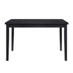 ZUN Black Finish Dining Table Casual Style Dining Room Wooden Furniture 1pc Modern Dinette B011125790