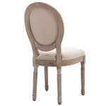 ZUN HengMing Upholstered Fabrice French Dining Chair with rubber legs,Set of 2 W212137127