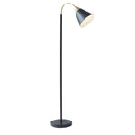 ZUN Arched Metal Floor Lamp with Chimney Shade B03596590