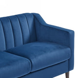 ZUN Modern Chesterfield sofa couch, Comfortable Upholstered sofa with Velvet Fabric anden Frame and W1708107744