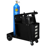 ZUN 4 Drawers Portable Wheels Steel Welding Cart Black 67805974