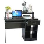 ZUN General Style Modern E1 15MM Chipboard Computer Desk Black 06309661