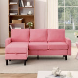 ZUN Upholstered Sectional Sofa Couch, L Shaped Couch With Storage Reversible Ottoman Bench 3 Seater for W1191126336