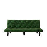 ZUN 2534B Sofa converts into sofa bed 66" green velvet sofa bed suitable for family living room, W127860392