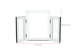 ZUN W 31 inch X H 20 inch Mountain shaped Folding vanity mirror Widely used in homes and offices, W100535592