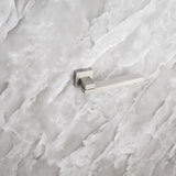 ZUN Rainfall 10 inch System Bathroom Luxury Rain Mixer Silver Combo Set Wall Mounted D93103BN