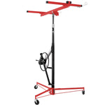 ZUN Drywall Lift Panel 11' Lift Drywall Panel Hoist Jack Lifter, RED+BLACK W465121422