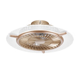 ZUN 23.4 inch Ceiling Fan With LED Light Ceiling Fan Remote Control Flush Mount 72003242