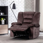 ZUN Oversized Recliner Chair Sofa with Massage and Heating W169291747