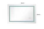 ZUN LED Lighted Bathroom Wall Mounted Mirror with High Lumen+Anti-Fog Separately Control+Dimmer Function W1272119143