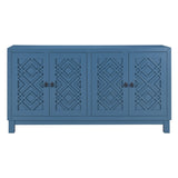 ZUN TREXM Large Storage Space Sideboard, 4 Door Buffet Cabinet with Pull Ring Handles for Living Room, WF304838AAM