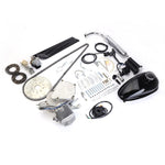 ZUN 80cc 2-Stroke High Power Engine Bike Motor Kit Silver White 04530415